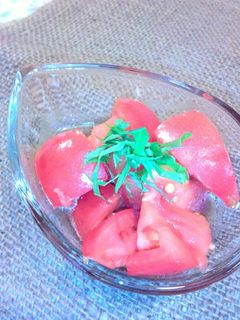 トマトとポン酢簡単和え物♥-レシピのメイン写真