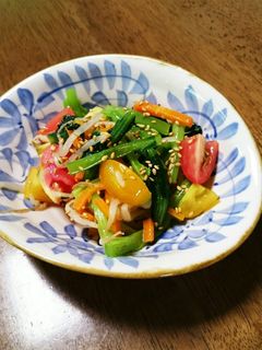 ⭐もやしと小松菜のカラフル ナムル⭐-レシピのメイン写真