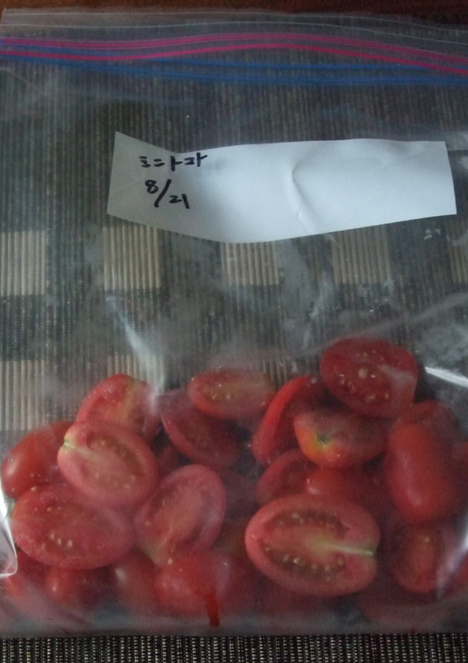 ミニトマトの冷凍保存-レシピのメイン写真