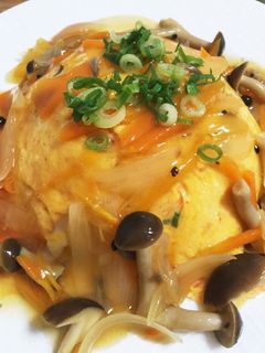 なんちゃってかに玉 甘酢あんかけ-レシピのメイン写真