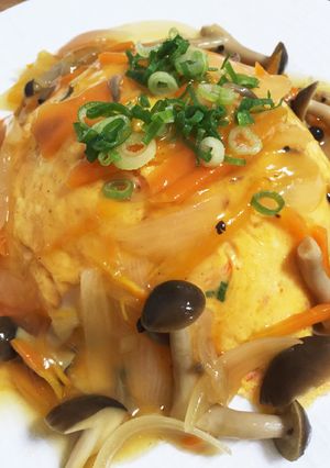なんちゃってかに玉 甘酢あんかけ-レシピのメイン写真