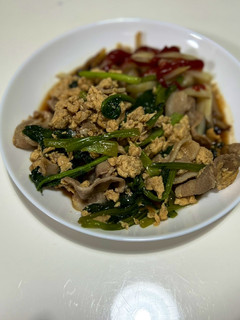 小松菜と豚肉のふわとろ炒め-レシピのメイン写真