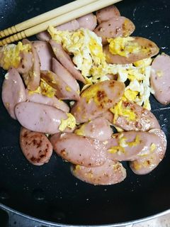 魚肉ソーセージの卵炒め-レシピのメイン写真