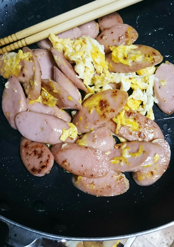 魚肉ソーセージの卵炒め-レシピのメイン写真
