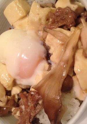 キノコ豆腐丼-レシピのメイン写真