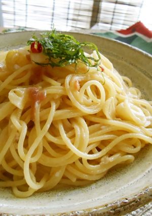 和風☆梅ペペロンチーノ♪-レシピのメイン写真