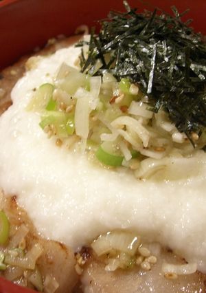 ☆ねぎ塩山椒ｄｅ豚トロろ丼☆-レシピのメイン写真