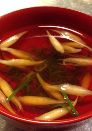 花茗荷と青ネギのおすまし-レシピのメイン写真