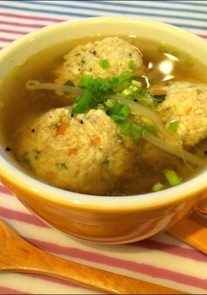 ＊梅しそ豆腐団子の満腹ヘルシースープ＊-レシピのメイン写真