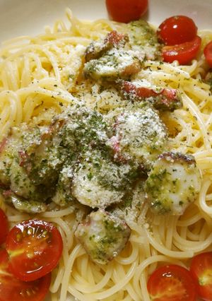 タコとヴェルデソースの冷製パスタ-レシピのメイン写真