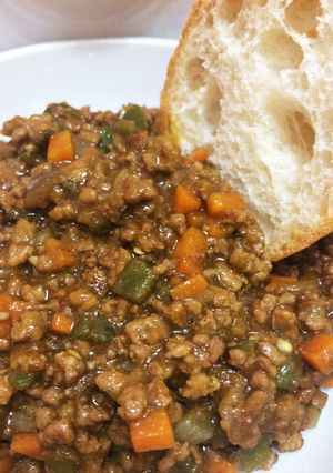 レトルトで作る簡単ひき肉カレー-レシピのメイン写真
