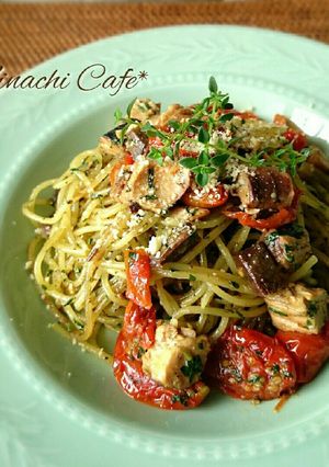 缶詰で簡単!!さばのジェノベーゼ風パスタ-レシピのメイン写真