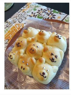 Cute♪動物のちぎりぱん-レシピのメイン写真