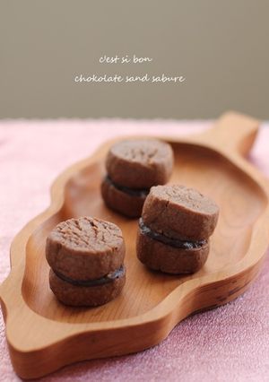 バレンタイン♪チョコサンドサブレ-レシピのメイン写真