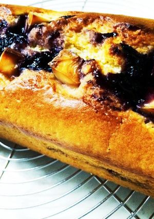 ブルーベリーとクリチのパウンドケーキ-レシピのメイン写真