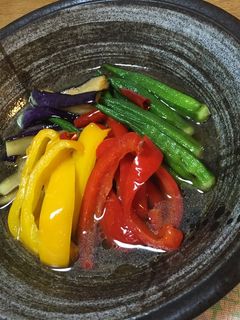 ✿野菜の揚げびたし~白だしで✿-レシピのメイン写真