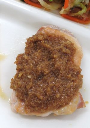 鶏肉のごまうまソースがけ★宇都宮学校給食-レシピのメイン写真