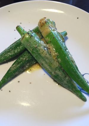 簡単に一品オクラガーリックバター炒め-レシピのメイン写真