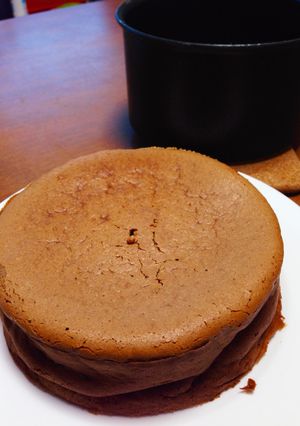 材料３つ！濃厚チョコチーズスフレケーキ-レシピのメイン写真