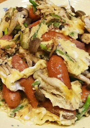 ソーセージのアンチョビ・にんにく炒め-レシピのメイン写真