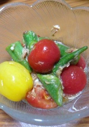 簡単！オクラとミニトマトのサラダ-レシピのメイン写真