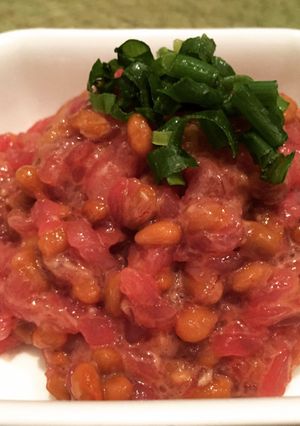 さくっと簡単！納豆カツオユッケ-レシピのメイン写真
