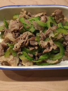 ゴーヤと豚肉のポン酢炒め-レシピのメイン写真