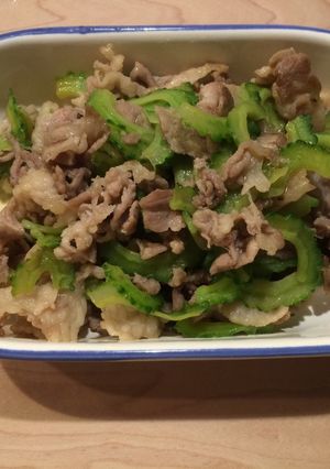 ゴーヤと豚肉のポン酢炒め-レシピのメイン写真