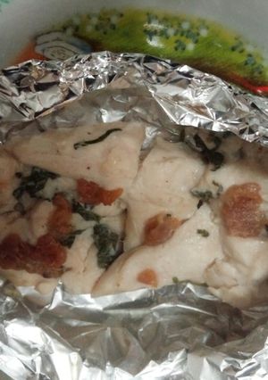さっぱり！鶏ささみの梅じそホイル焼き-レシピのメイン写真