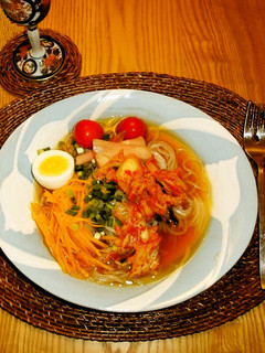 夏バテ防止☆健康と美容に◎♪冷野菜うどん-レシピのメイン写真