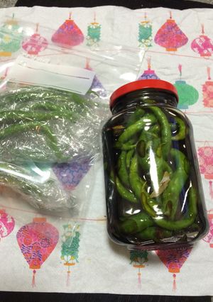 青唐辛子の醤油漬け-レシピのメイン写真