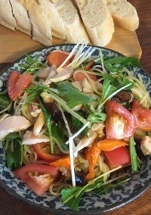 彩り野菜の冷製パスタ♫-レシピのメイン写真