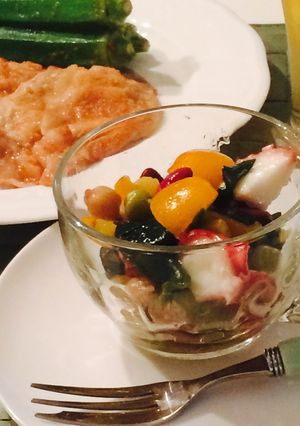 タコとミックスビーンズの低糖質マリネ-レシピのメイン写真