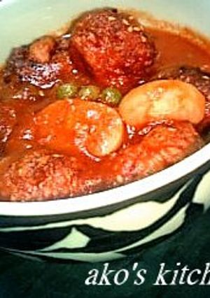 豆腐ミートボールトマト煮込み♬-レシピのメイン写真