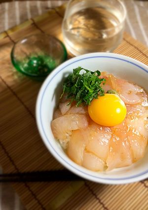 ヒラメの漬け丼-レシピのメイン写真