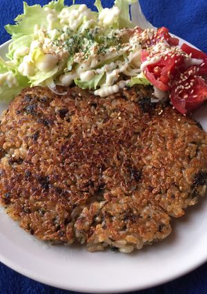 大葉ニンニク醤油の焼きおにぎらず-レシピのメイン写真