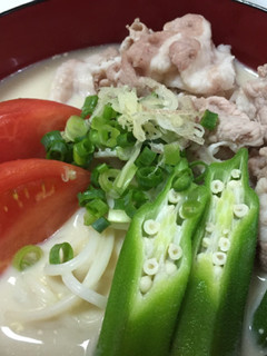 市販の豆乳つゆで冷麦-レシピのメイン写真