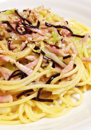 塩昆布・ベコーン・キャベツで簡単☆パスタ-レシピのメイン写真