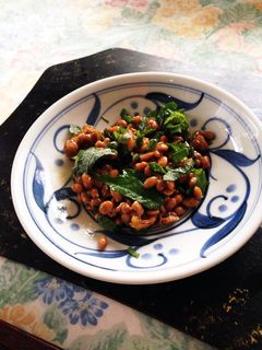 納豆の梅、しそ和え-レシピのメイン写真