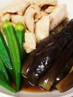 むね肉と夏野菜のさっぱり煮浸し-レシピのメイン写真