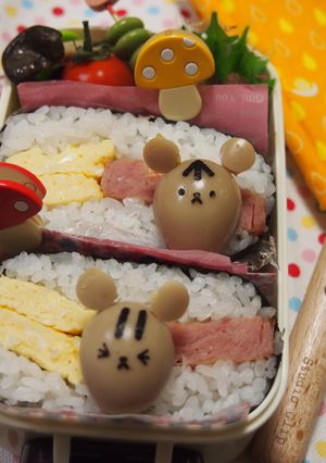 デコおにぎらず♡うずらリスちゃん-レシピのメイン写真