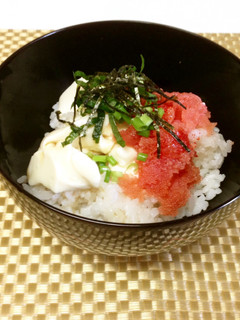 超簡単ランチ★明太子・豆腐の丼-レシピのメイン写真