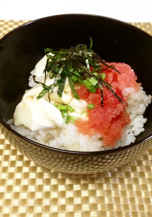 超簡単ランチ★明太子・豆腐の丼-レシピのメイン写真