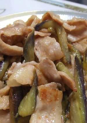 ナスと豚肉の生姜焼き風-レシピのメイン写真