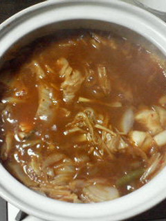 キムチカレー鍋-レシピのメイン写真