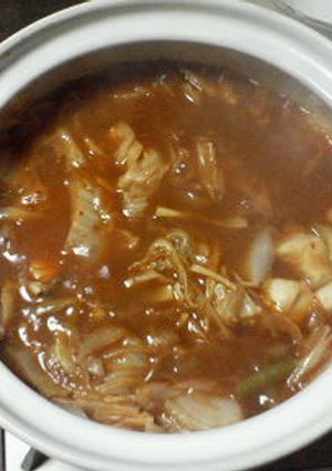 キムチカレー鍋-レシピのメイン写真