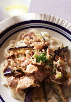 さっぱりレモンの肉うどん-レシピのメイン写真