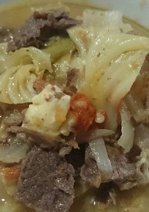 簡単♪切るだけ♪キャベツ牛薄切り洋風煮物-レシピのメイン写真