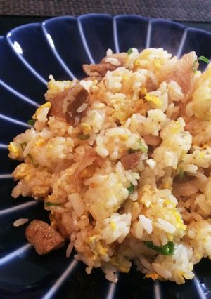 簡単！豚バラ、ネギチャーハン-レシピのメイン写真