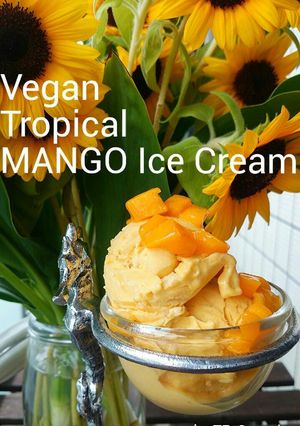 バイタミックスでVeganマンゴーアイス-レシピのメイン写真